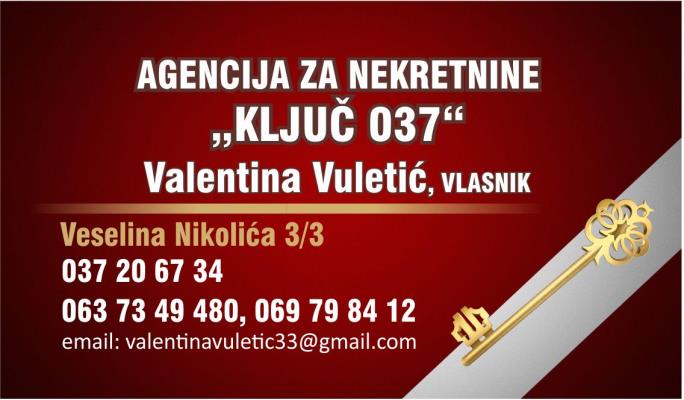 Agencija za nekretnine  Ključ 037 