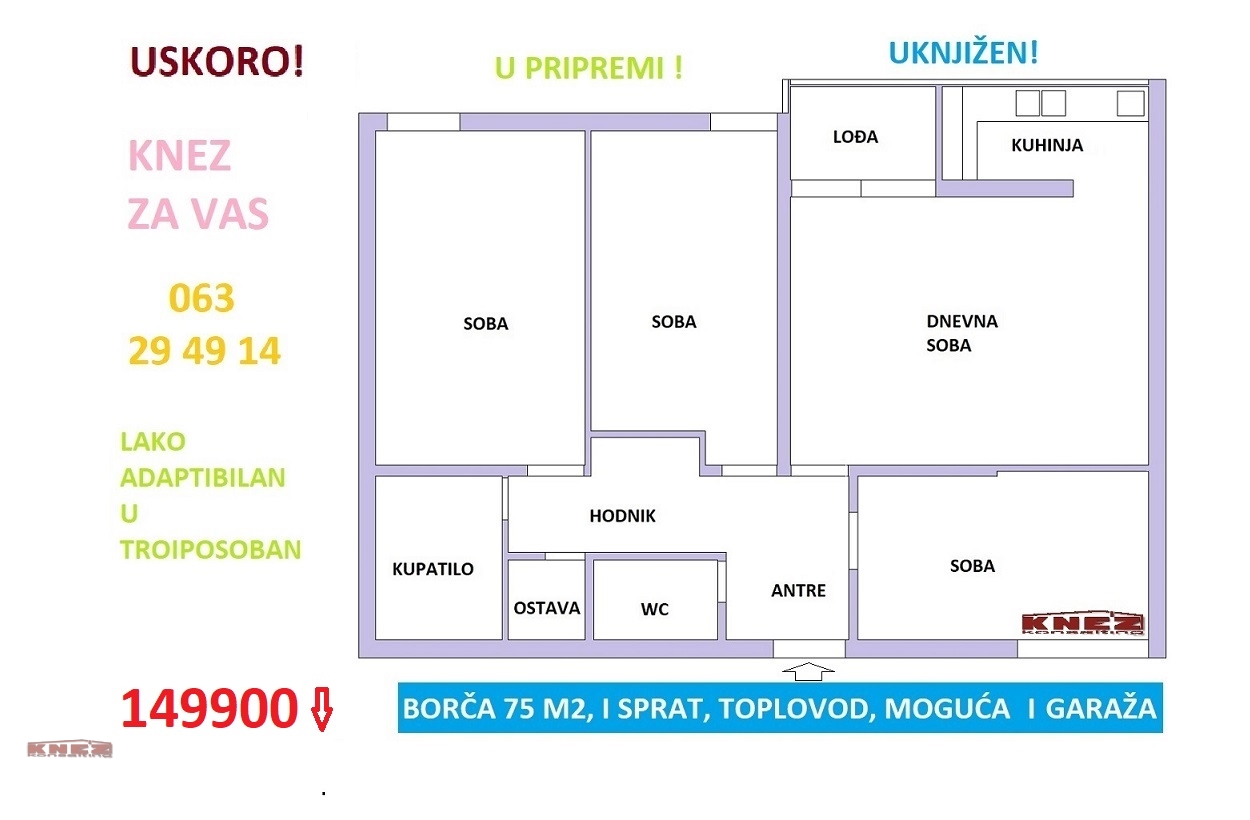 stanovi   Beograd  Borča    BORČA III