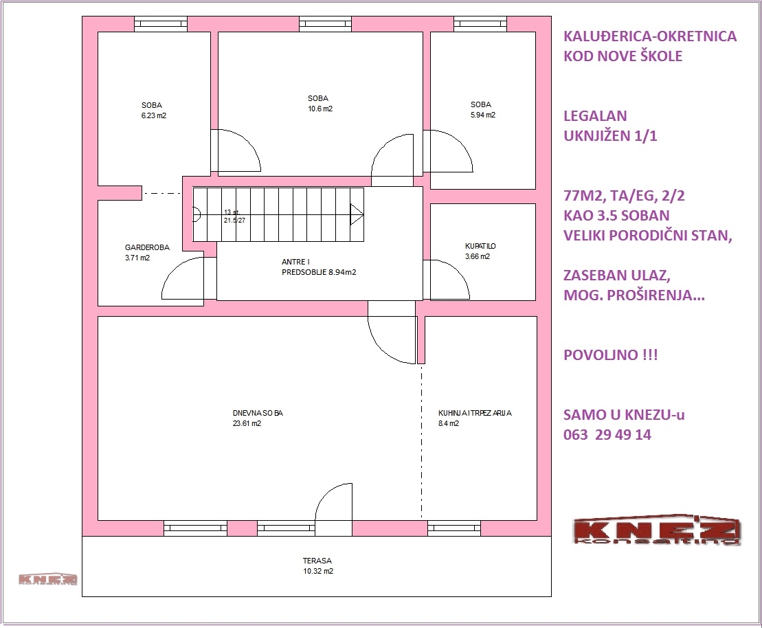 stanovi   Beograd okolina  Grocka okolina    KALUĐERICA-NOVA ŠKOLA