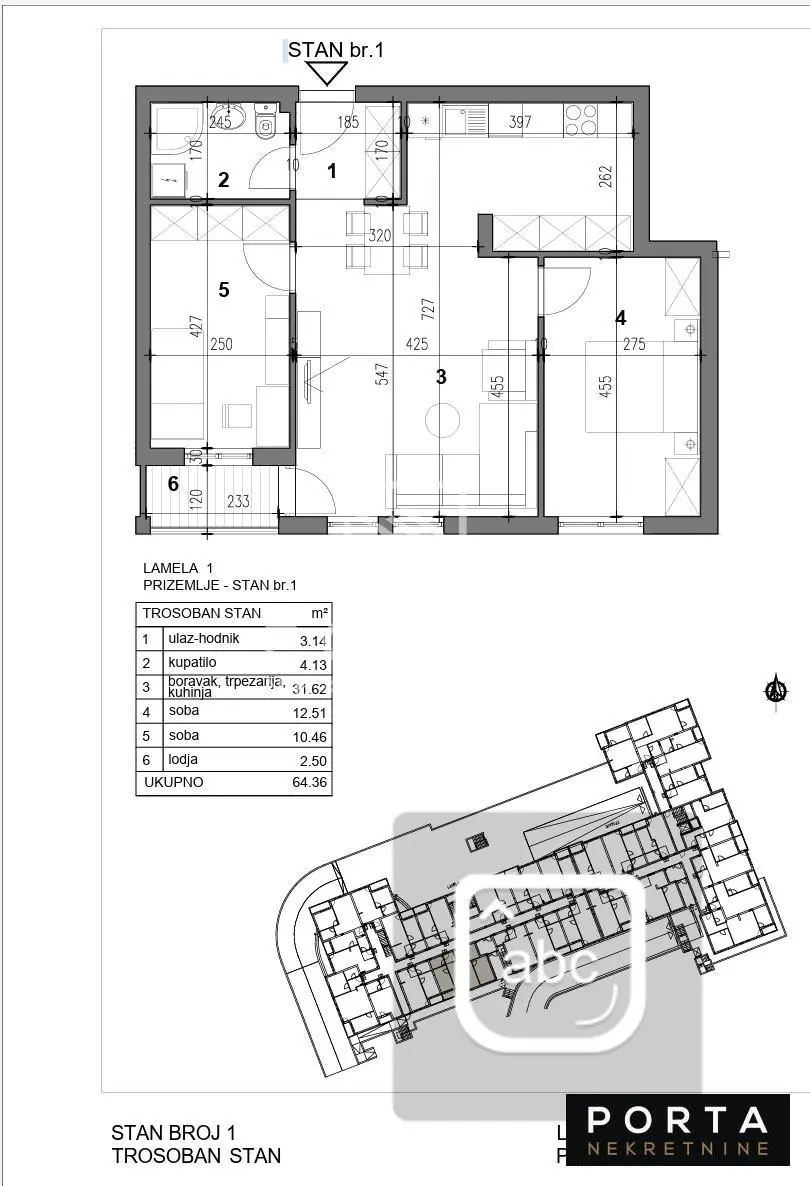 Trosoban stanovi Zvezdara Mirijevo I II III IV 160000 evra 