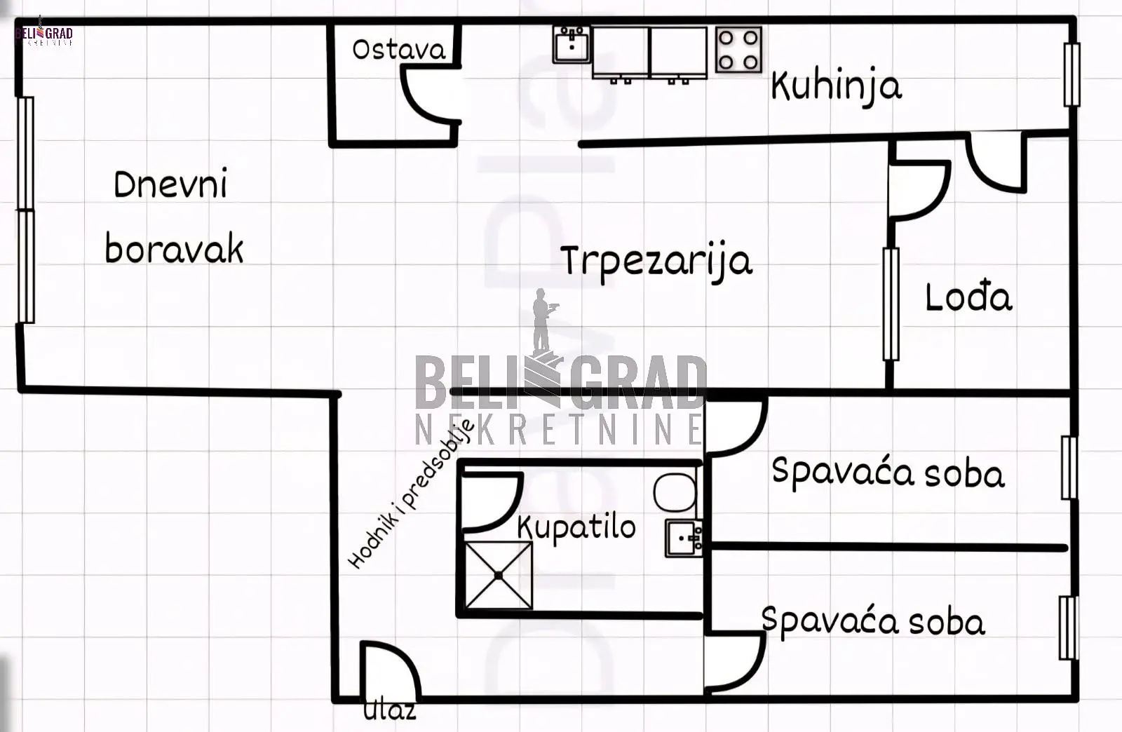 Beograd Zvezdara Trosoban stanovi 155000 evra 