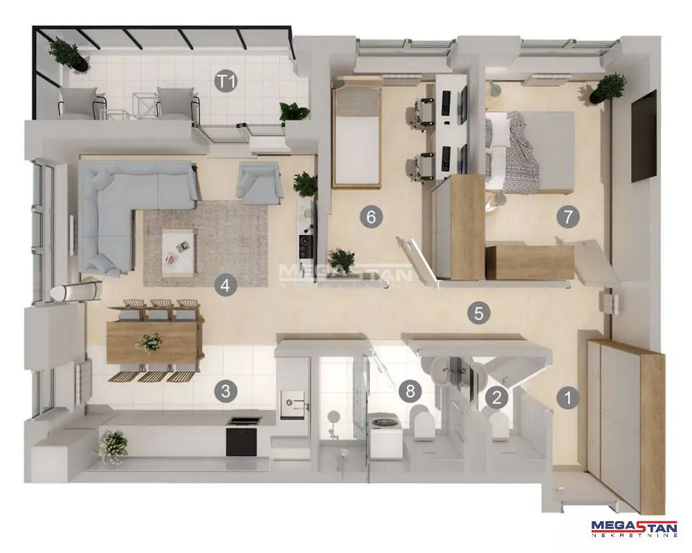 Trosoban stanovi Zemun Zemun centar 175000 evra 