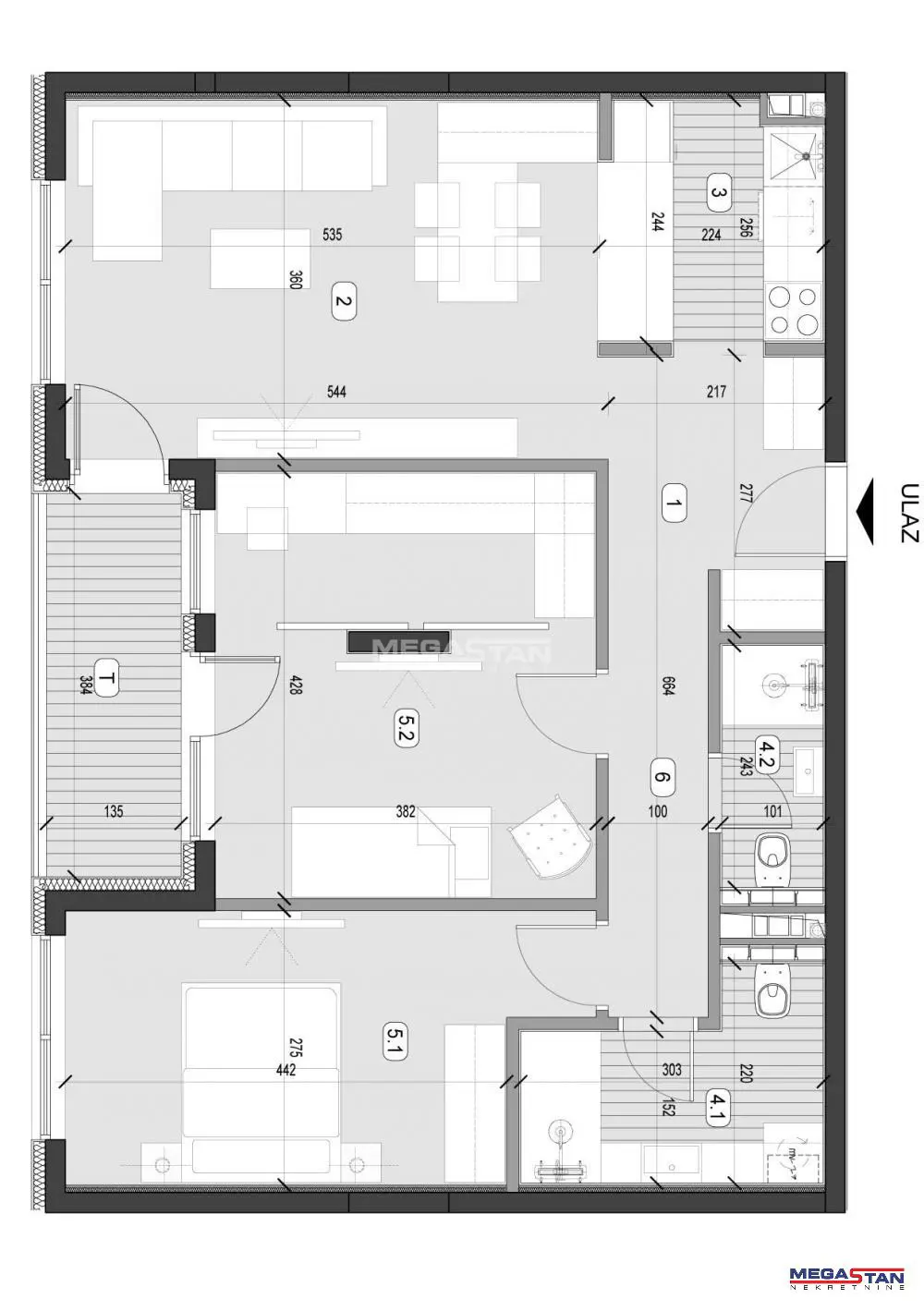 Trosoban stanovi Zvezdara Konjarnik 230000 evra 
