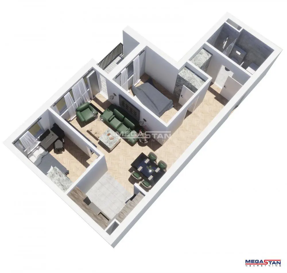 Beograd Zvezdara Trosoban stanovi 149201 evra 