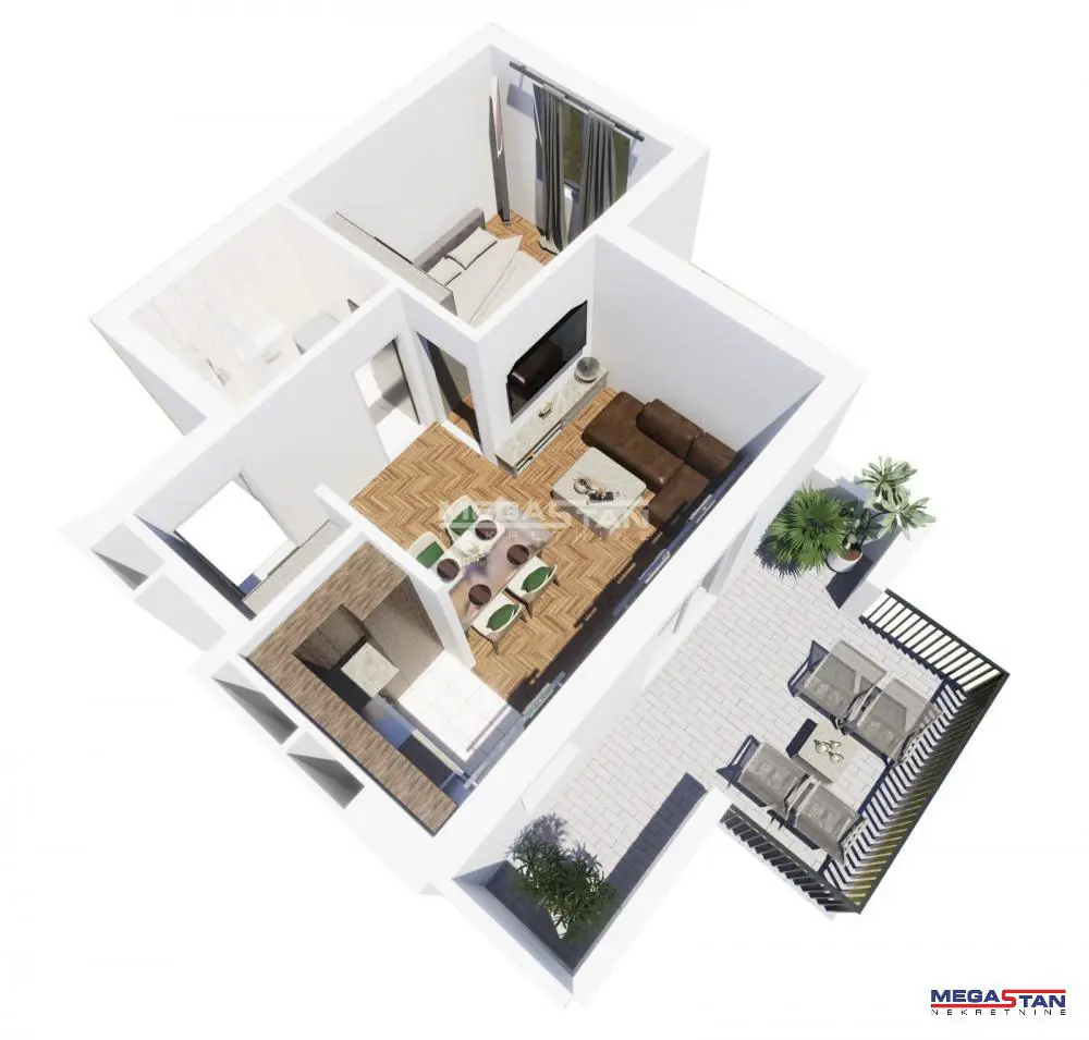 Dvosoban stanovi Zvezdara Veliki mokri lug 90781 evra 