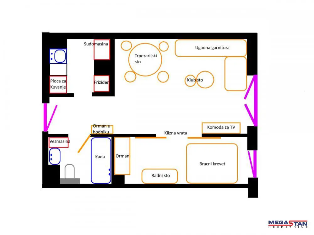 Jednoiposoban stanovi Zemun Zelena avenija 172000 evra 