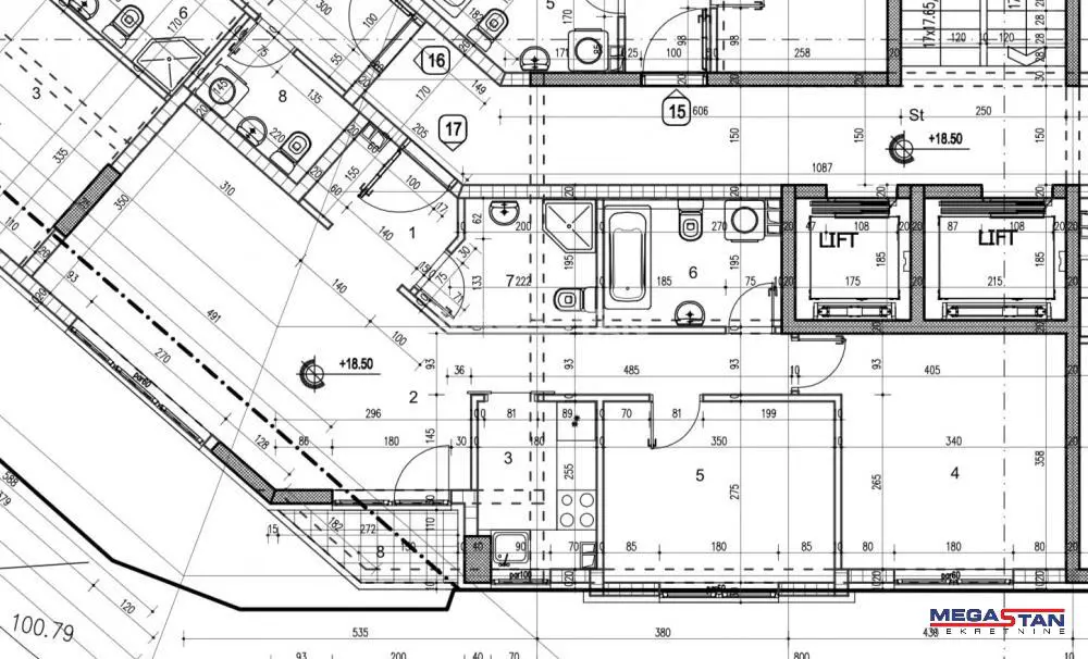Beograd Vračar Trosoban stanovi 325000 evra 