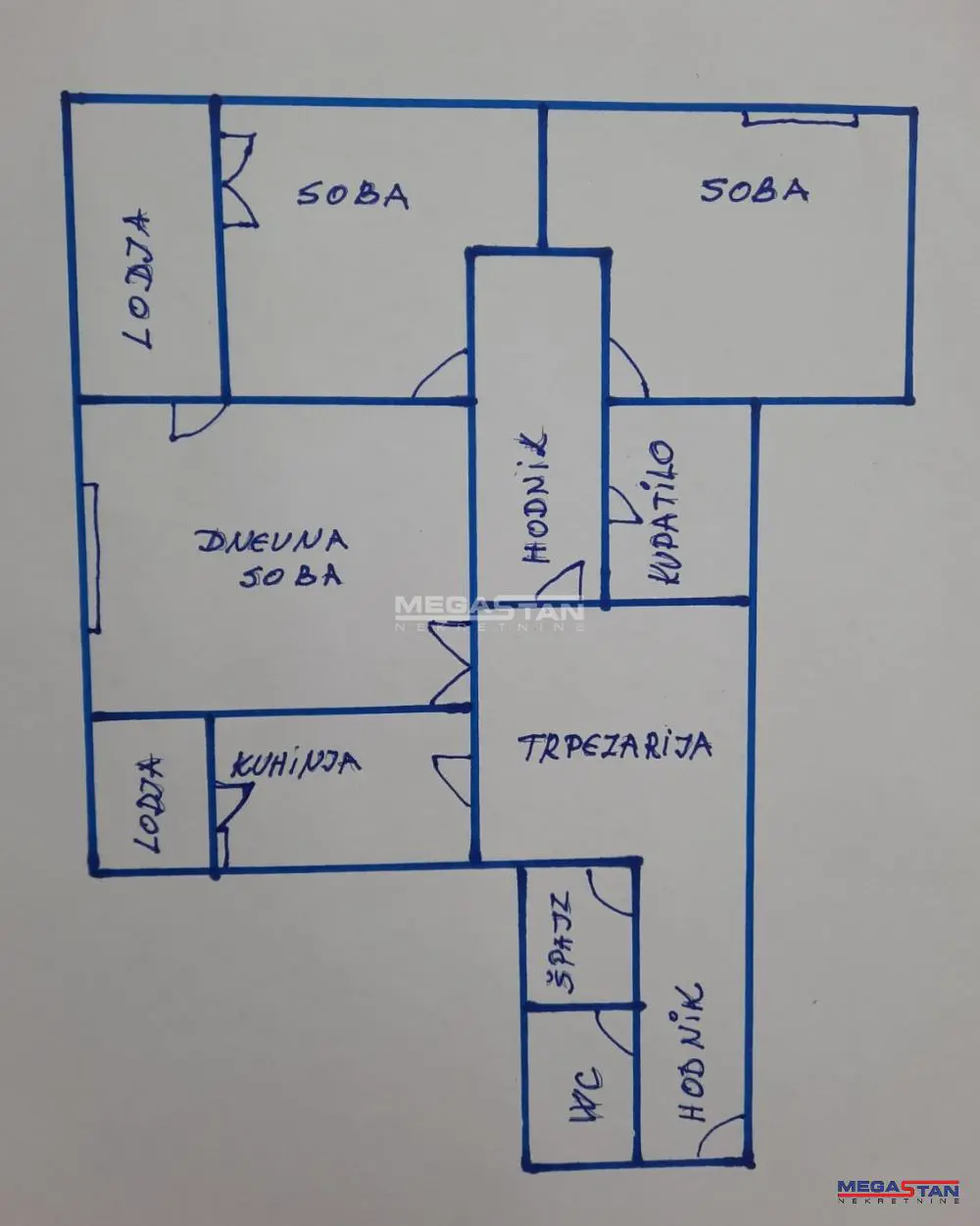 Trosoban stanovi Palilula Botanička bašta 275000 evra 
