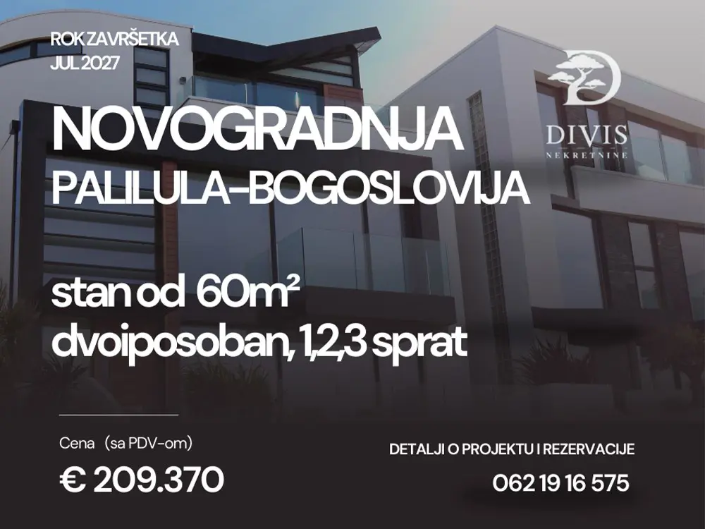 Beograd Palilula Dvoiposoban stanovi 209370 evra 