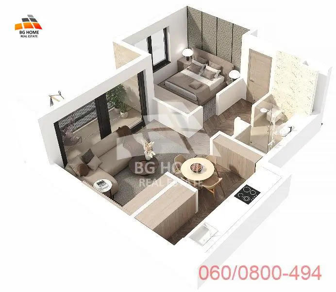 Jednoiposoban stanovi Čukarica Banovo brdo 165165 evra