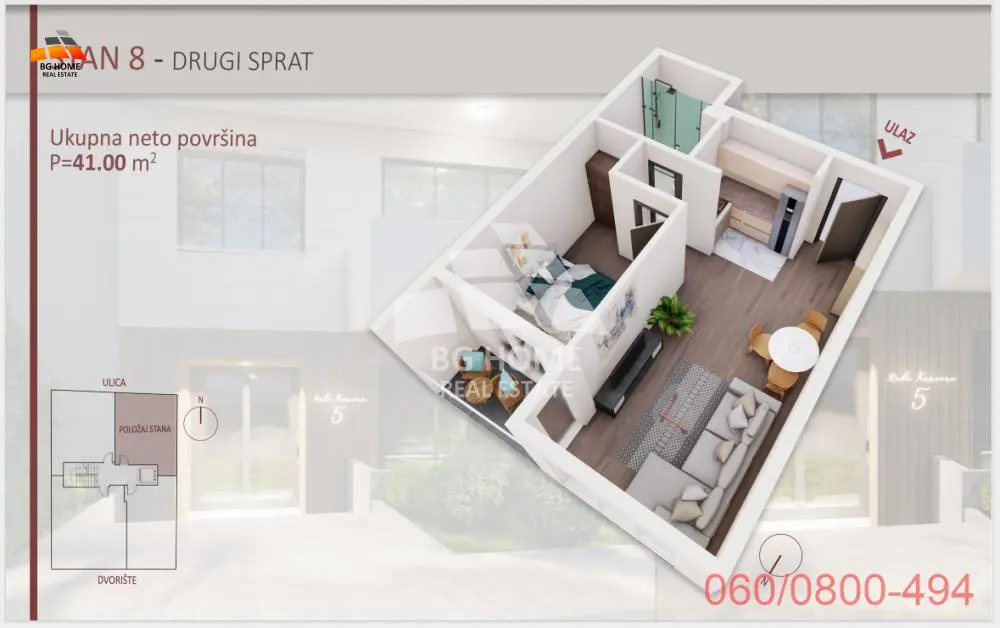 Beograd Voždovac  novogradnja Jednoiposoban stanovi 139400 evra 