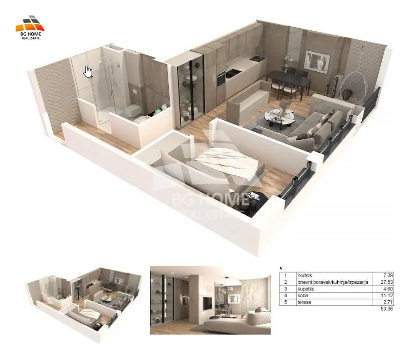 Dvosoban stanovi Čukarica Banovo brdo 186800 evra 