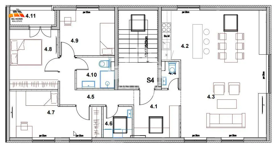  novogradnja Četvorosoban stanovi Palilula Borča 208900 evra 