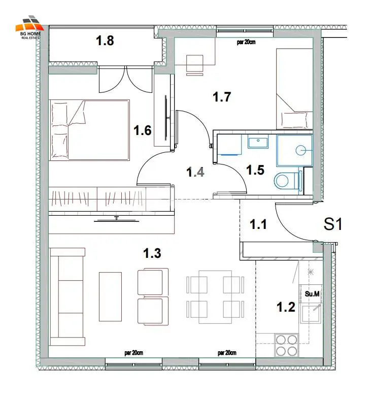 stanovi Beograd Ovčanski put  novogradnja Dvosoban 