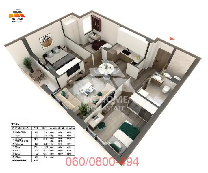 Četvorosoban stanovi Zemun Zemun Gornji grad 210300 evra 