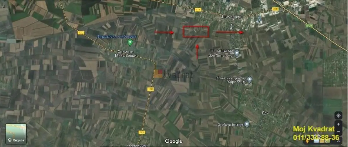  uknjizeni plac Zemun Ugrinovci 160000 evra 