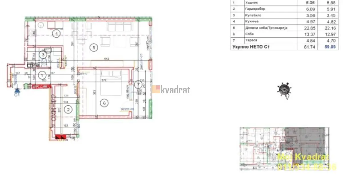  novogradnja Dvoiposoban stanovi Voždovac - 175500 evra 