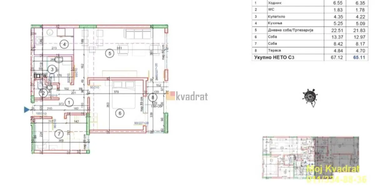  novogradnja Dvosoban stanovi Voždovac - 162000 evra 