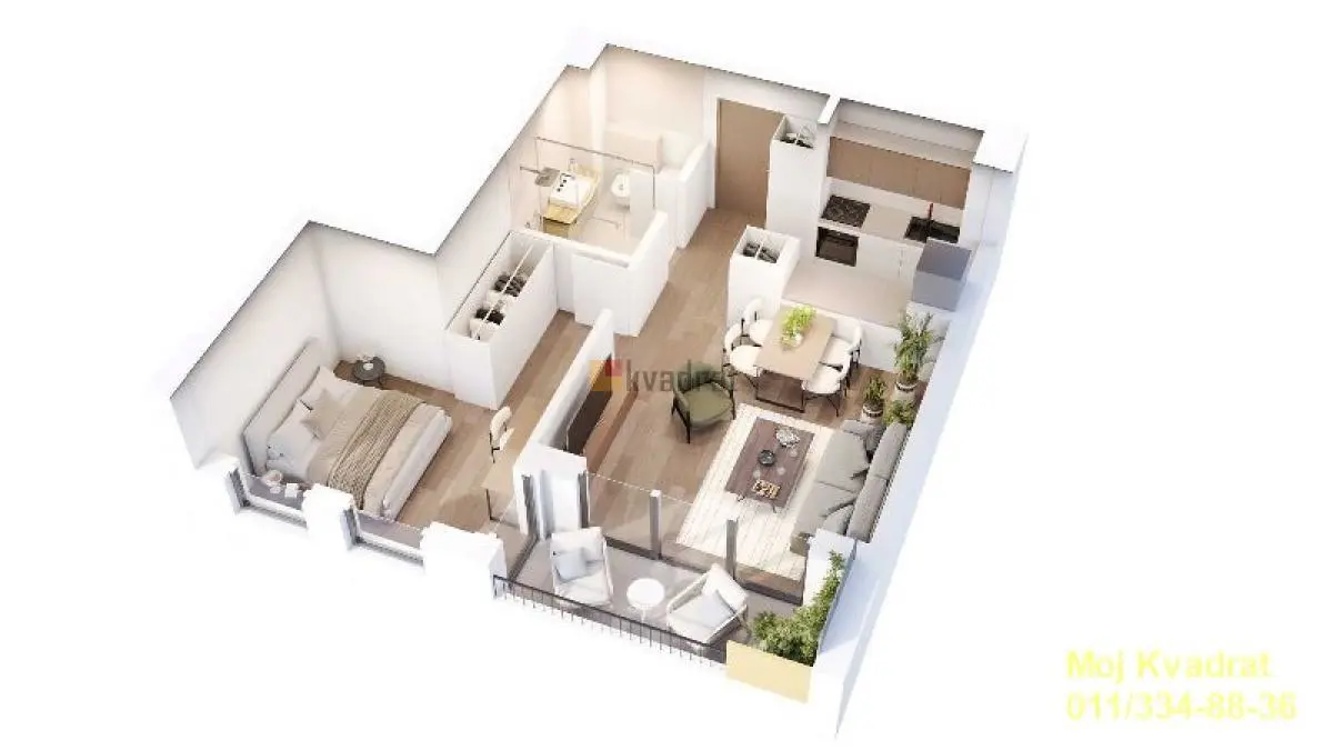 Beograd Zvezdara  novogradnja Dvosoban stanovi 142650 evra 