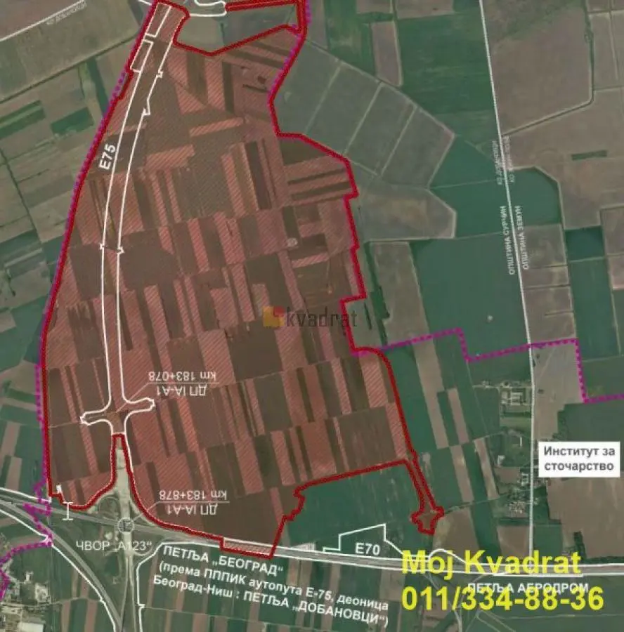 plac Beograd Dobanovci Breg  uknjizeni 