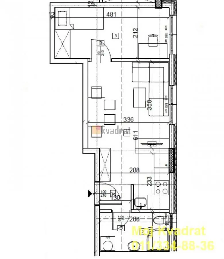 stanovi Beograd Učiteljsko Naselje  novogradnja Jednoiposoban 