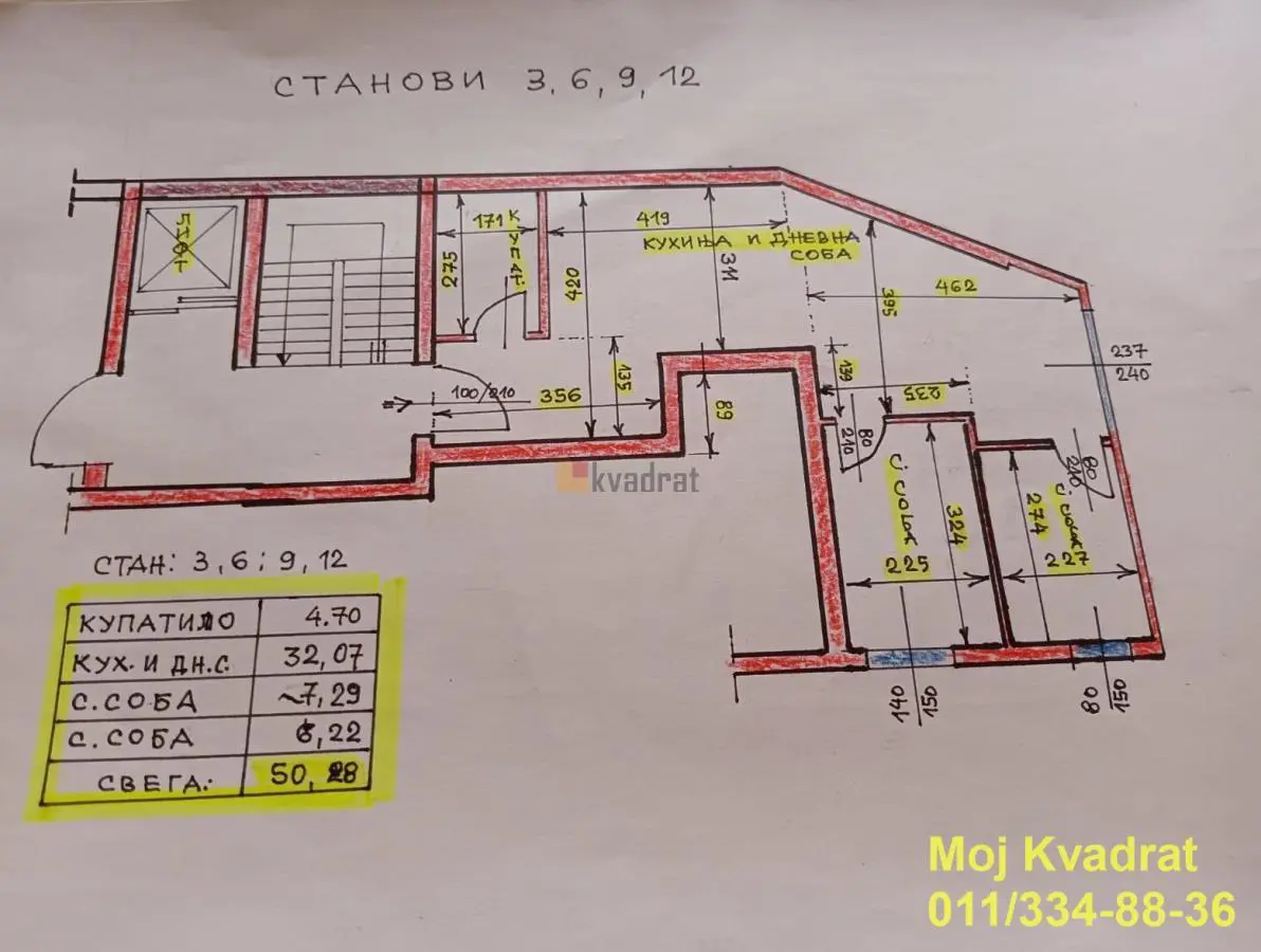  novogradnja Dvoiposoban stanovi Zvezdara Učiteljsko naselje 159980 evra 