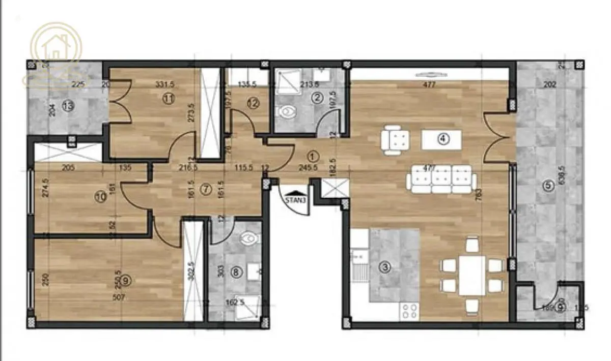 stanovi Novi Sad  novogradnja Četvorosoban 