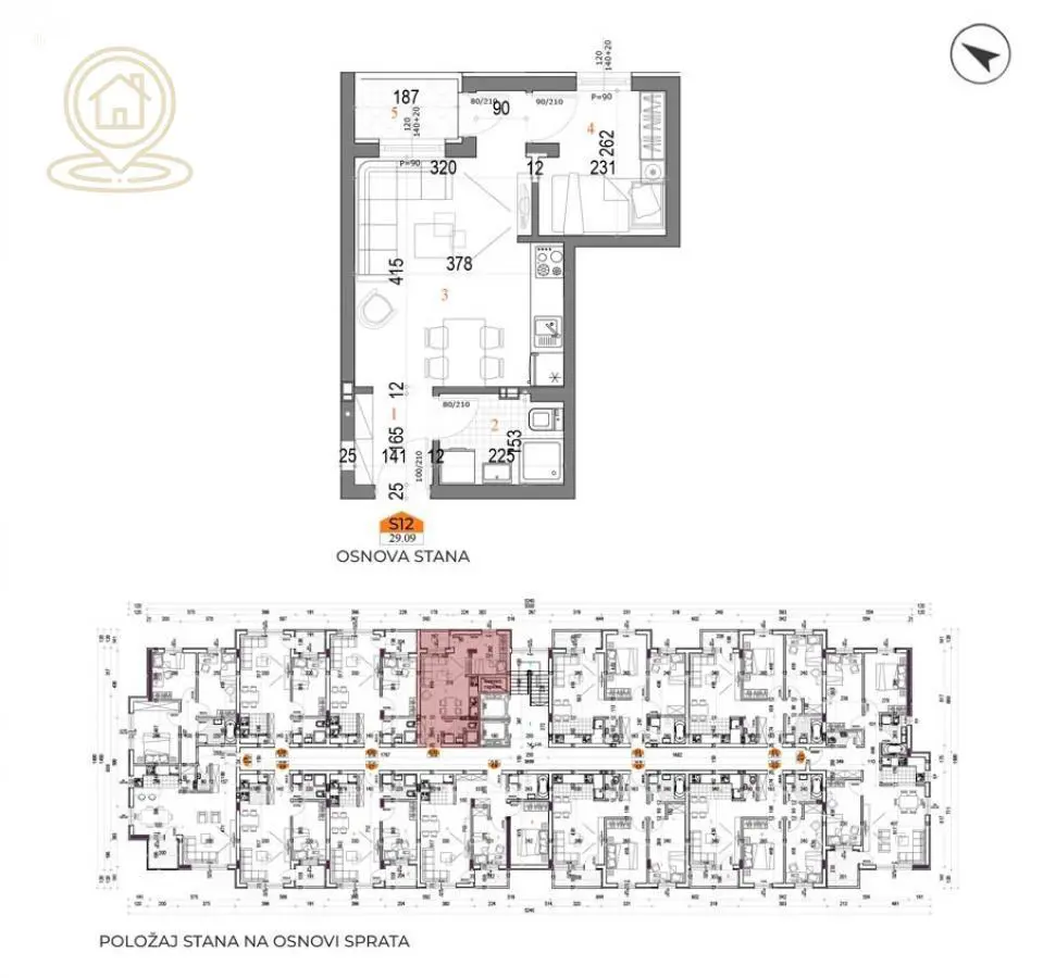  novogradnja Dvosoban stanovi Telep - 78203 evra 