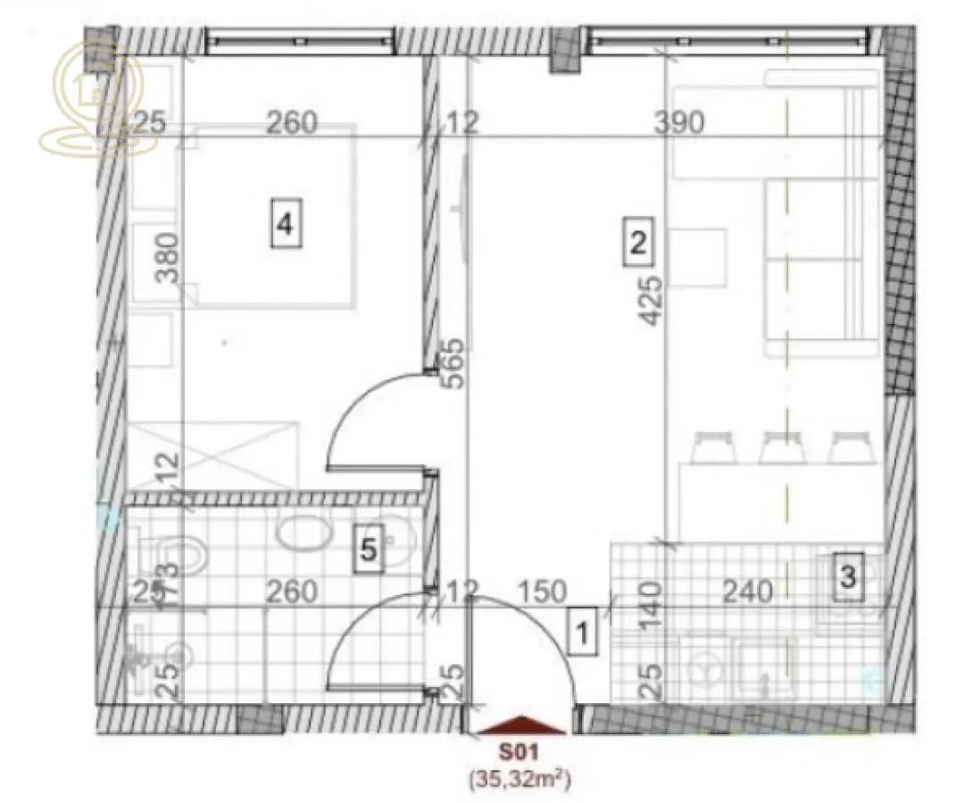  novogradnja Dvosoban stanovi Sremska Kamenica - 88300 evra 