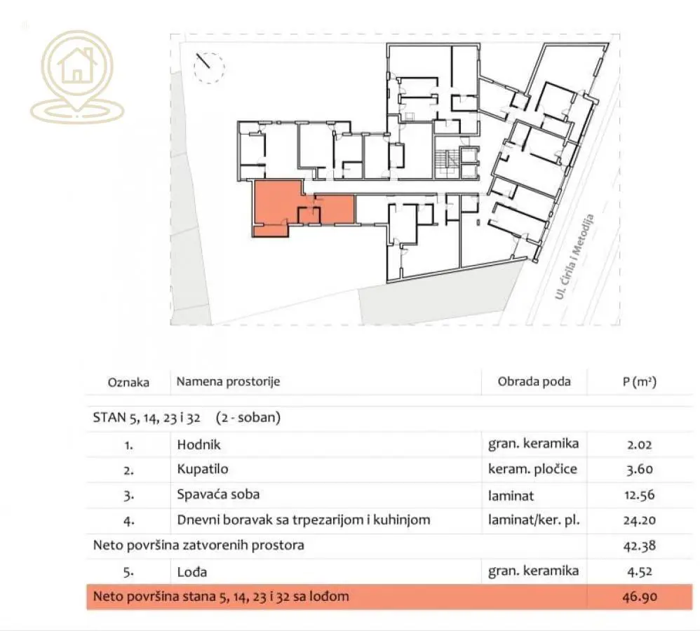 Jednoiposoban stanovi Medijana - 117250 evra 