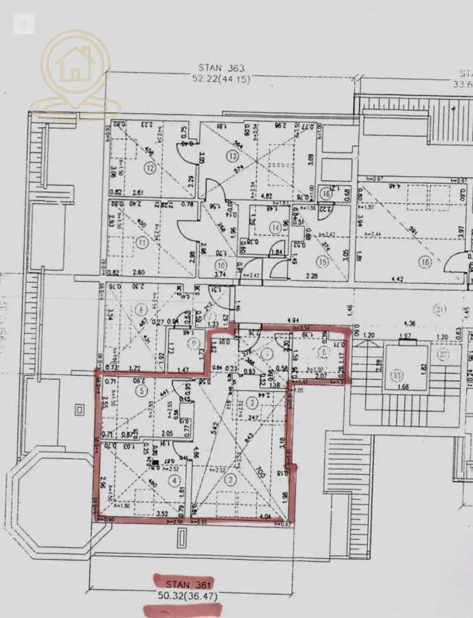  novogradnja Dvoiposoban stanovi Podbara - 87550 evra 