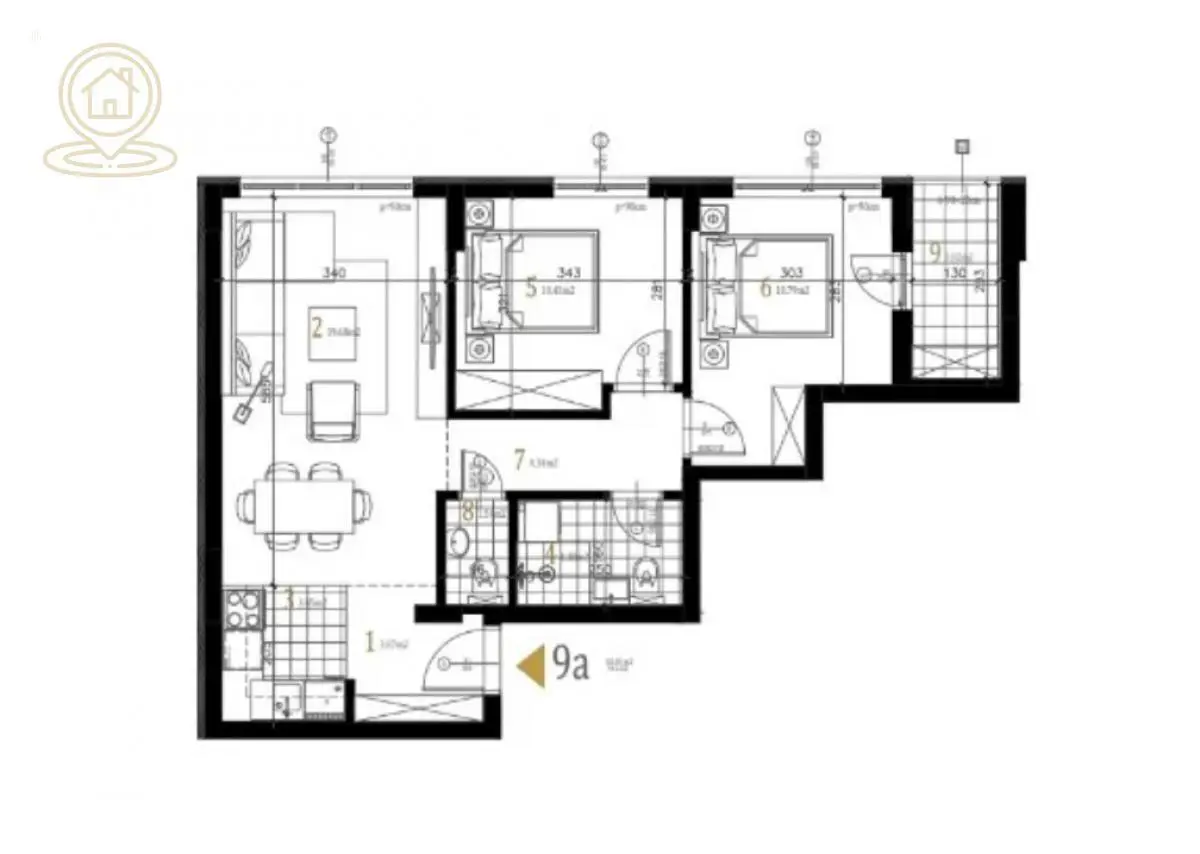 stanovi Novi Sad Petrovaradin  novogradnja  uknjizeni Trosoban 