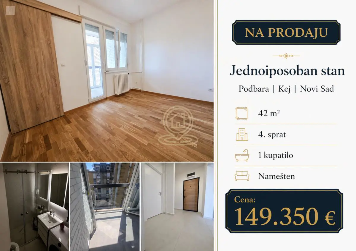  uknjizeni Jednoiposoban stanovi Podbara - 149350 evra 