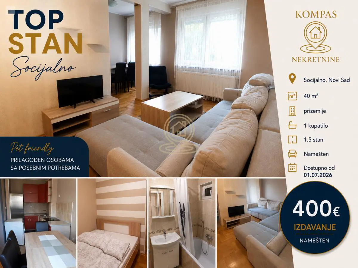 stanovi Novi Sad  novogradnja  uknjizeni Jednoiposoban 