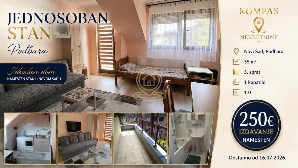 stanovi Novi Sad Jednosoban 