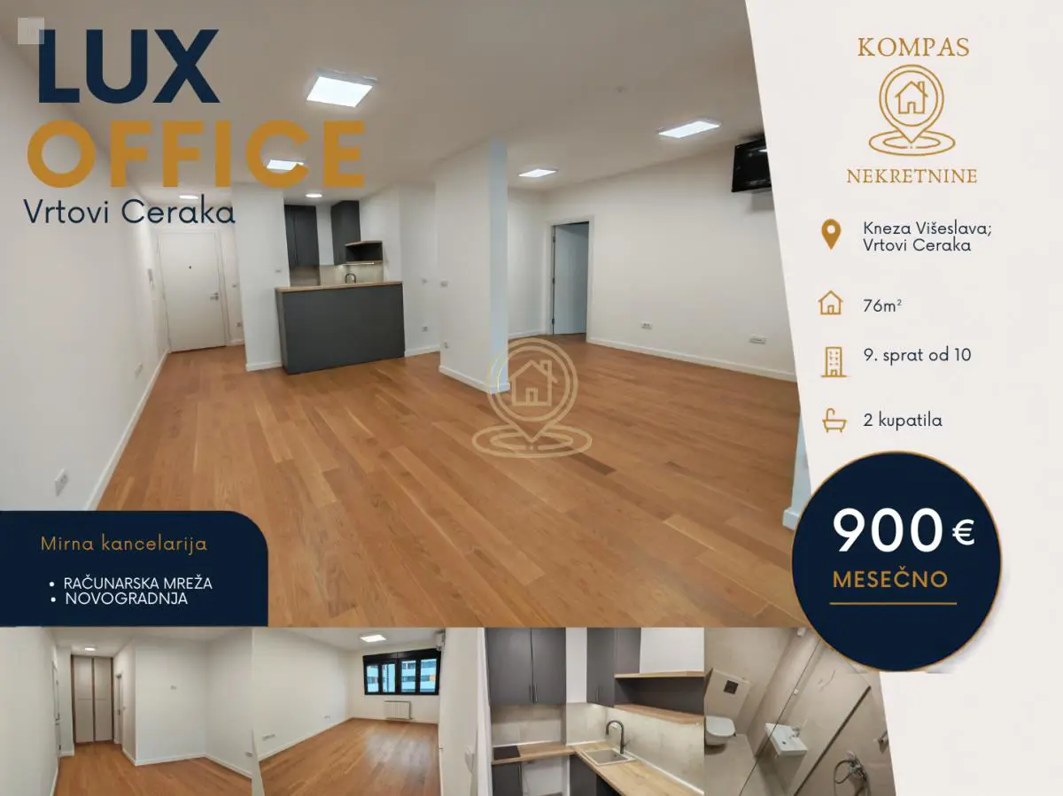  novogradnja poslovni prostor Čukarica Cerak 900 evra 