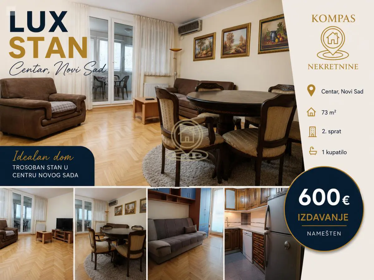 stanovi Novi Sad Trosoban 