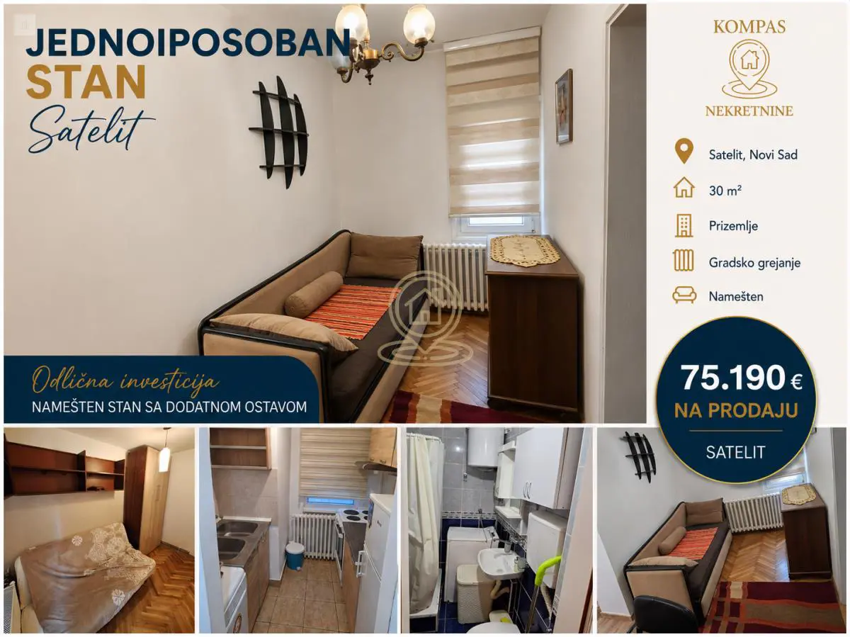 stanovi Novi Sad  uknjizeni Jednoiposoban 