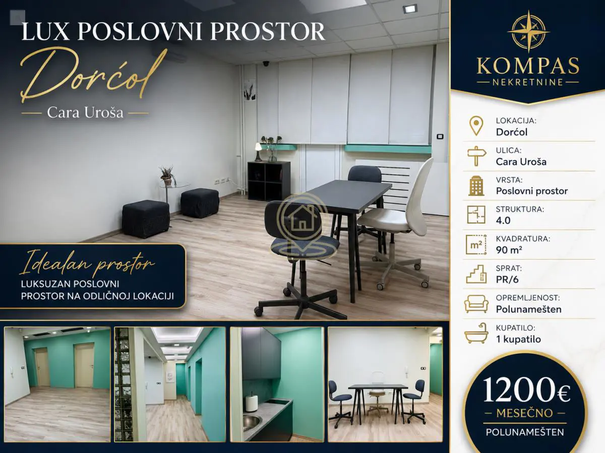 poslovni prostor Beograd Dorćol Cara Urosa 