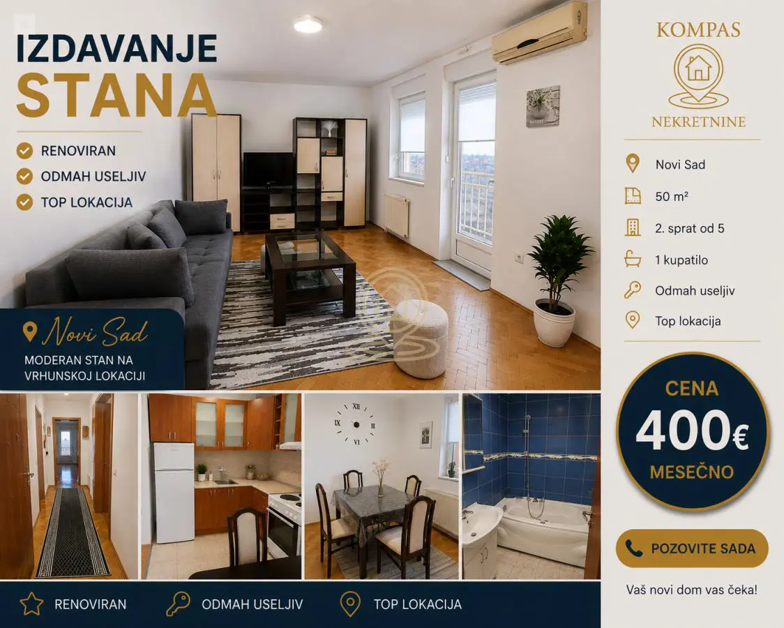 stanovi Novi Sad Dvosoban 
