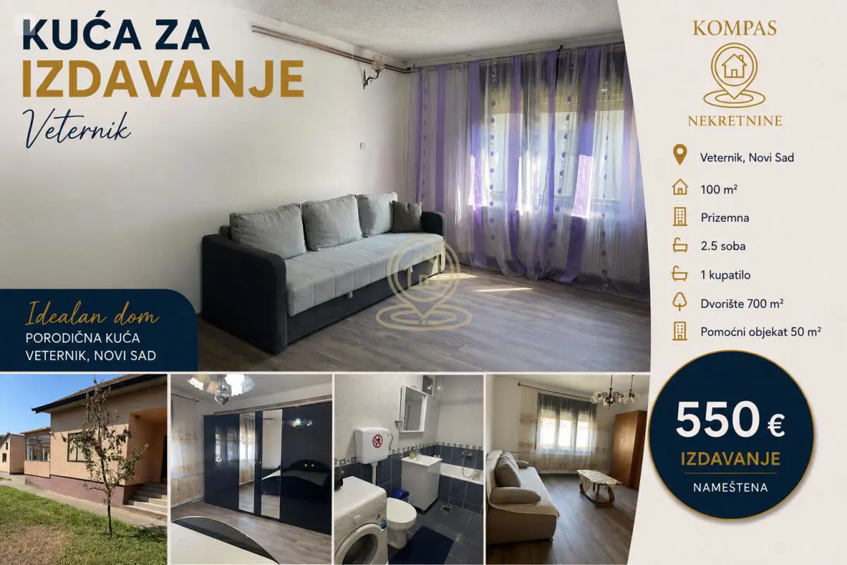 kuće Veternik - 550 evra 
