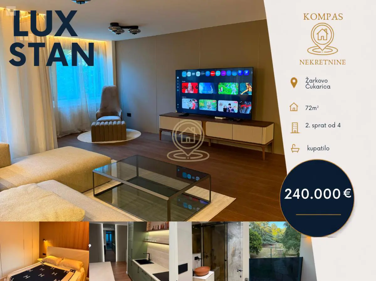  uknjizeni  novogradnja Dvosoban stanovi Čukarica Žarkovo 240000 evra 