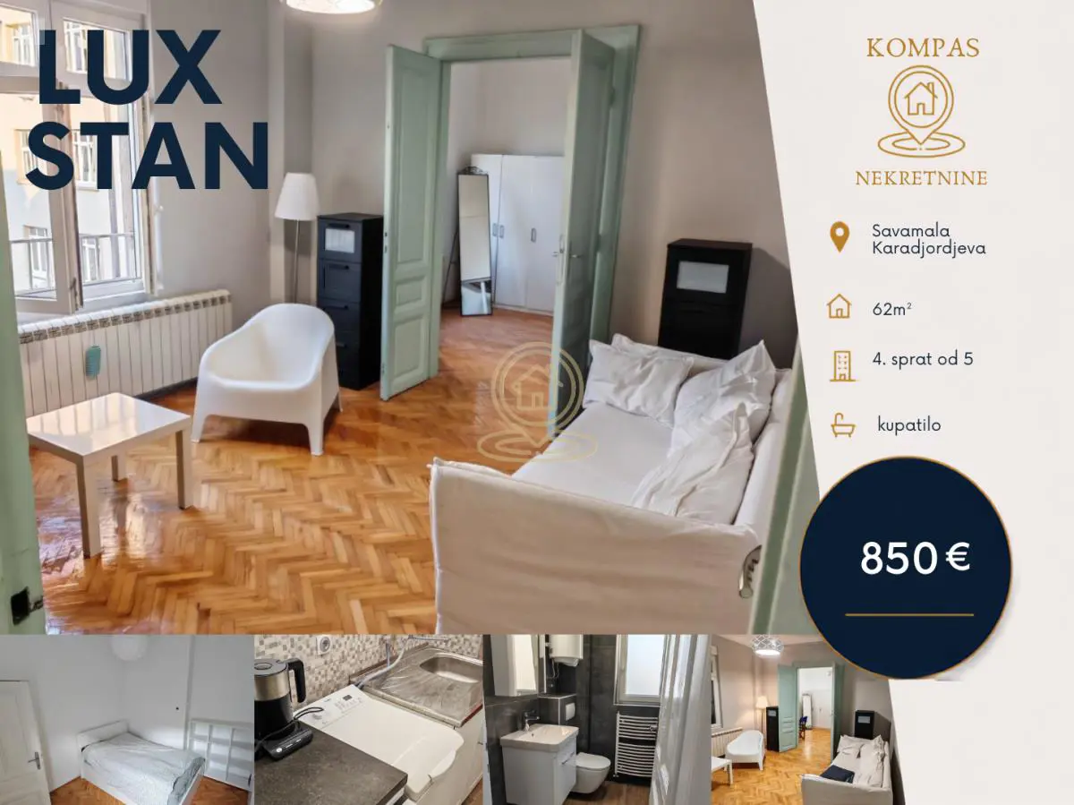 Beograd Savski venac Trosoban stanovi 850 evra 
