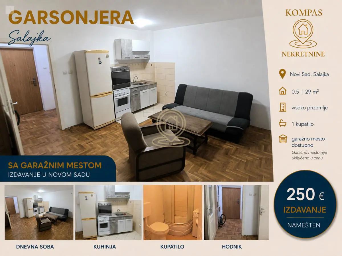 Garsonjera stanovi Salajka - 250 evra 