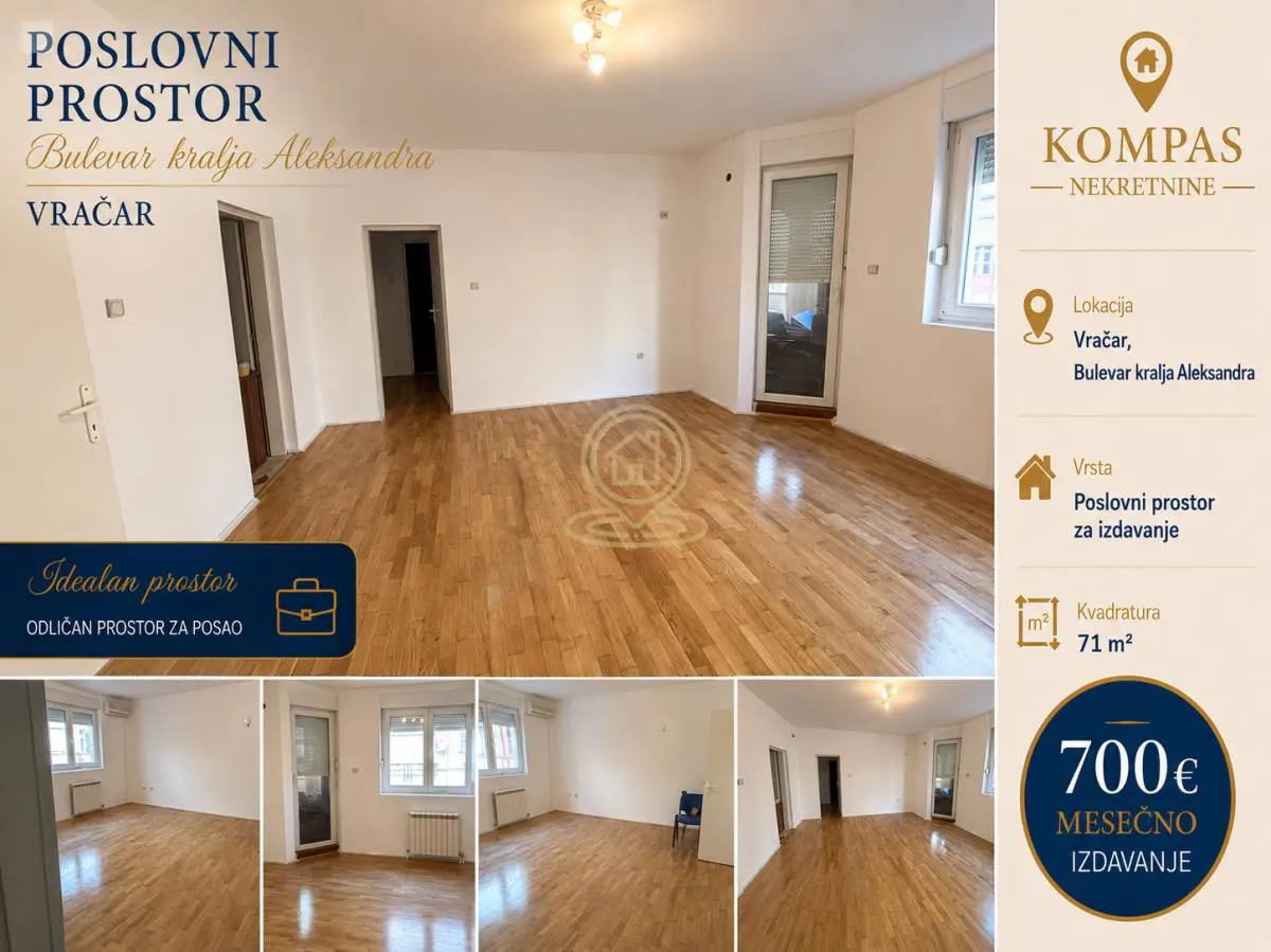 poslovni prostor Beograd Bulevar kralja Aleksandra  novogradnja 