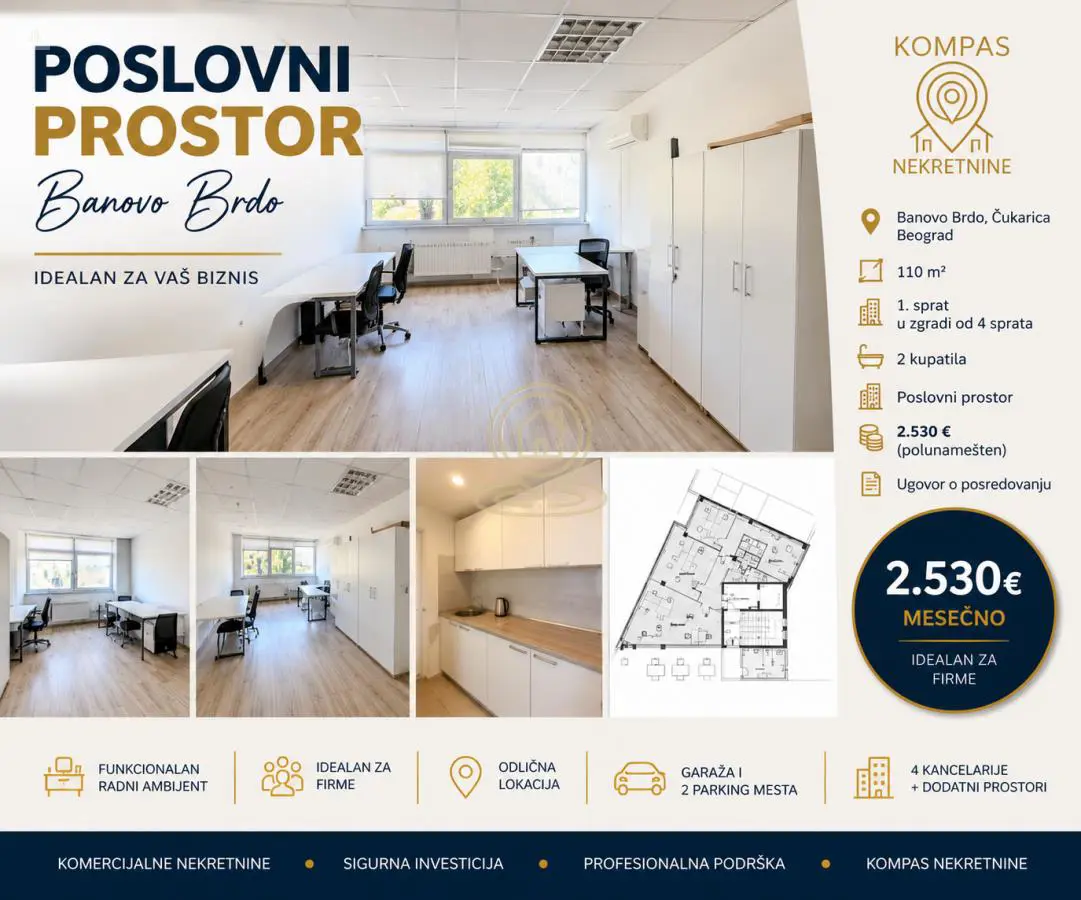 Beograd Čukarica  novogradnja poslovni prostor 2530 evra 