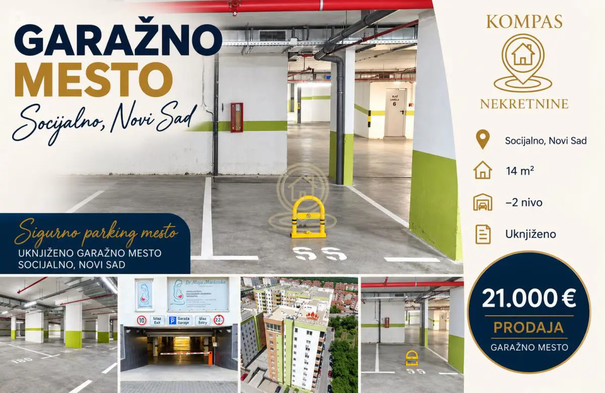  uknjizeni  novogradnja garaža Socijalno - 21000 evra 