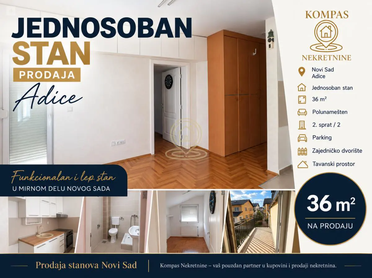 Jednoiposoban stanovi Adice - 92700 evra 