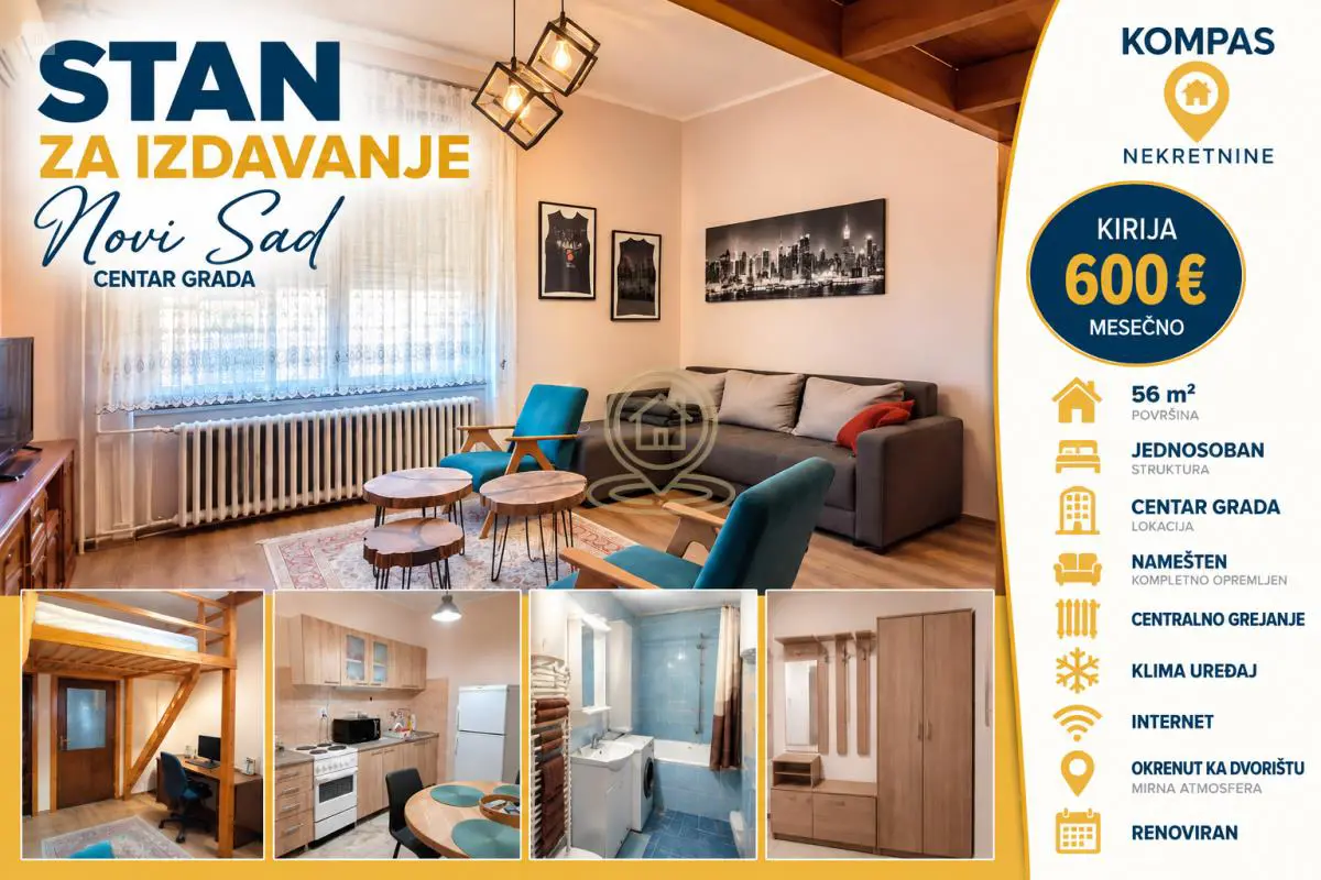 stanovi Novi Sad Jednosoban 