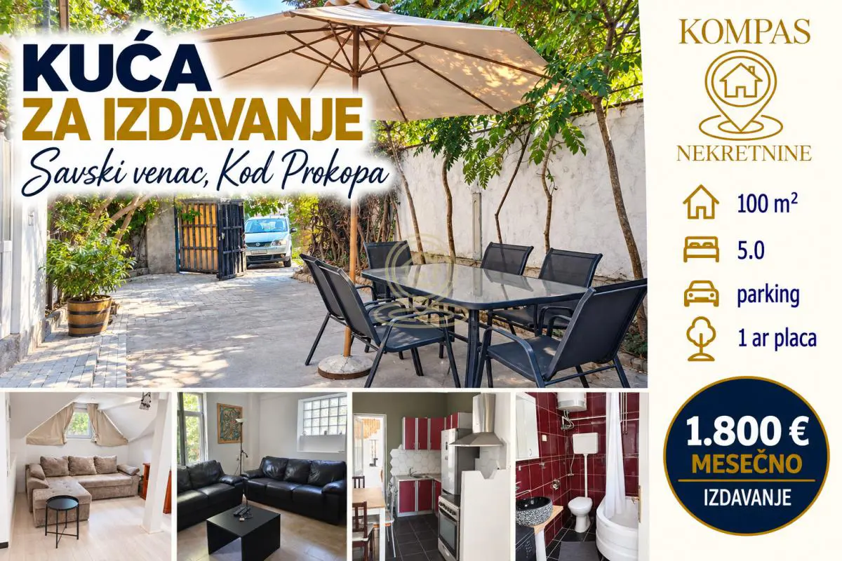 kuće Savski venac Senjak 1800 evra 